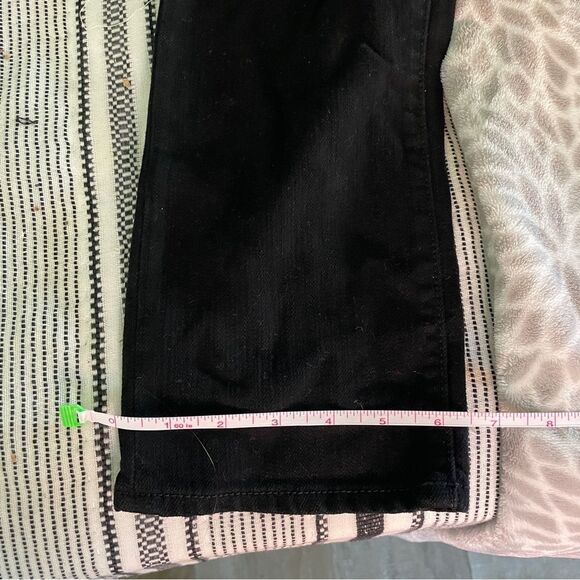 X2 Skinny Straight Jeans 0 Black Denim Stretch‎ Low Rise Vtg Y2K Punk Normcore - Picture 8 of 9